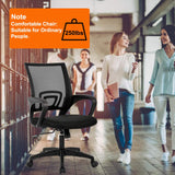 Home Office Chair Ergonomic Desk Chair Mesh Computer Chair with Lumbar Support Armrest Executive Rolling Swivel Adjustable Mid Back Task Chair for Women Adults, Black BestOffice
