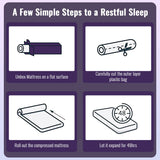 PayLessHere 5 Inch Memory Foam Mattress/Cooling Gel Bamboo Charcoal Infused Mattress/Medium Firm Mattresses/CertiPUR-US Certified/Bed-in-a-Box/Fiberglass Free/Pressure Relieving Twin Size,White PayLessHere