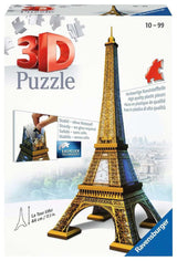 Ravensburger Eiffel Tower 216 Piece 3D Jigsaw Puzzle for Kids and Adults - 12556 - Easy Click Technology Means Pieces Fit Together Perfectly Ravensburger