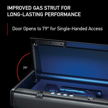 SentrySafe Biometric Gun Safe for Handguns, Fingerprint Gun Safe with Interior Light, 2 Handgun Capacity, Firearm Storage with Bolt Down Kit, QAP2BLX SentrySafe
