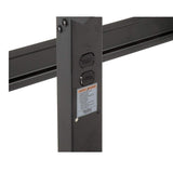 Global Industrial Adjustable Height Workbench C-Channel Leg, 72" W x 36" D, 1-3/4" Steel Square Edge, Black Global Industrial