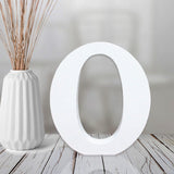 AOCEAN 4 Inch White Wood Letters Unfinished Wood Letters for Wall Decor Decorative Standing Letters Slices Sign Board Decoration for Craft Home Party Projects (O) AOCEAN