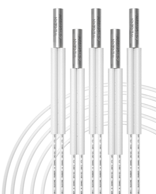 [5-Pack, 4.92ft] 24V 70W Heater Cartridge, Ender 3 v2 Upgrade to 500°C, Compatible with Ender 6 CR10 MK8 Extruder V6 Hotend PT100 Volcano - WoodArtSupply