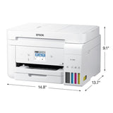Epson EcoTank ET-4760 Wireless Color All-in-One Cartridge-Free Supertank Printer with Scanner, Copier, Fax, ADF and Ethernet - White Epson