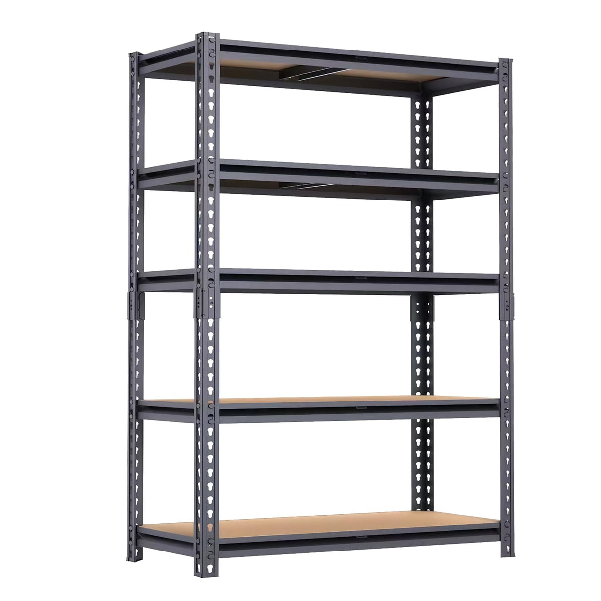 ZEUKMXOO Storage Shelving Unit, 5 Tier Garage Shelves Heavy Duty, Adjustable Metal Shelving Unit,2400LBS Black for Pantry, Basement, Warehouse, Kitchen, Pantry and Closet,72''H ZEUKMXOO