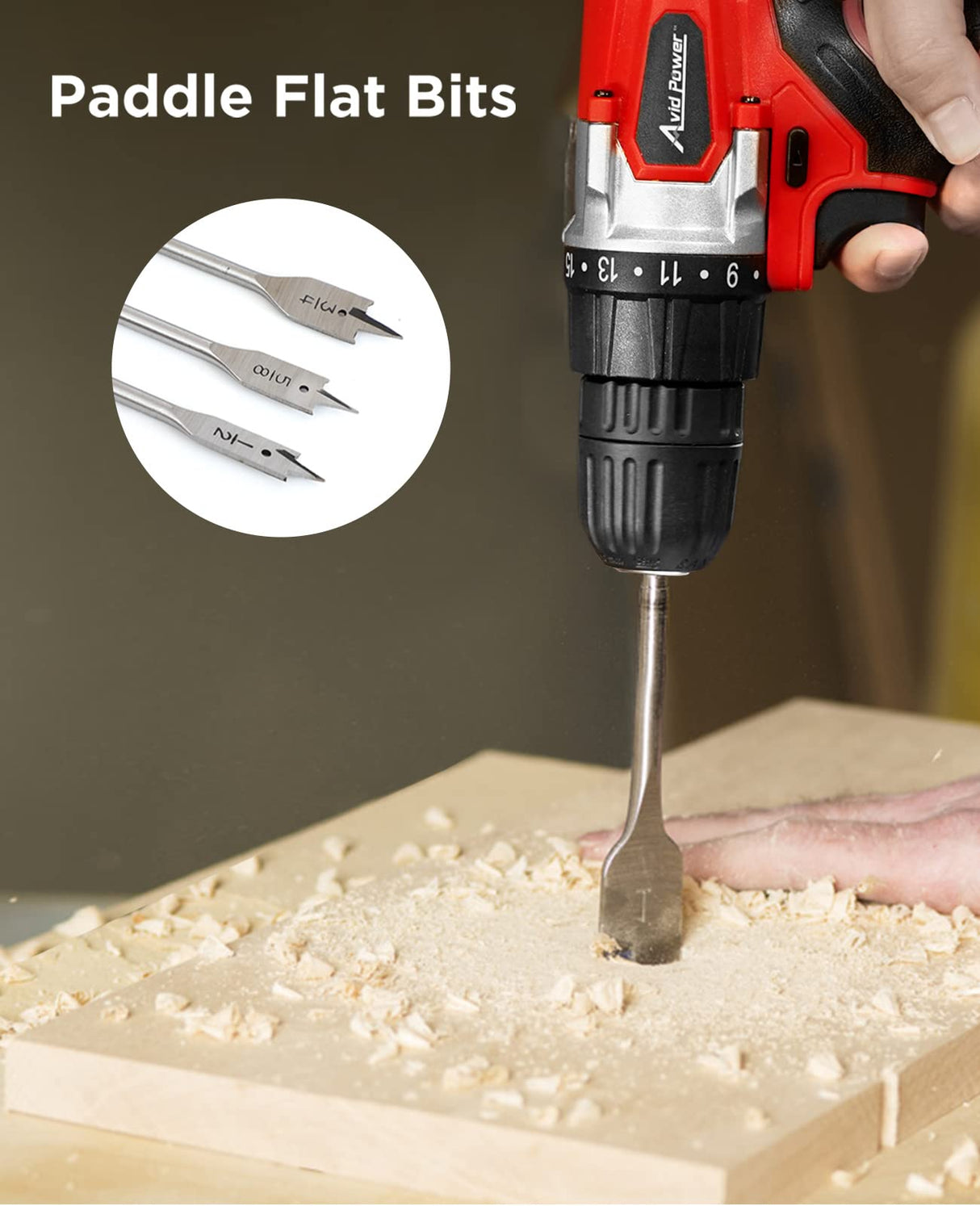 AVID POWER Drill Bit Set, Titanium Twist Brad Point Drill Bits for Drill/Driver, Drill and Screwdriver Bits Combo Kit with Case for Metal, Wood, Concrete and Masonry, 100 Pieces AVID POWER