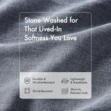 Woolrich King Duvet Cover Set Cotton Stone Washed, Oversized Duvet Cover for King Size Bed, All Season Soft King Size Bedding Cover, McKenzie, King/Cal King Blue 3 Piece Woolrich John Rich & Bros.
