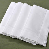 20 x 20 Inch Linen Napkins White Cloth Napkins Set of 4 Dinner Napkins Cloth Washable White Linen Napkins White Dinner Napkins Fabric Napkins Servilletas De Tela para Mesa Bumblebee Linens