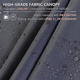 MUPATER 10' X 10' Outdoor Retractable Aluminum Pergola with Weather-Resistant Canopy for Backyard Deck Garden Grey MUPATER