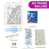 Mystical Wolf Family Paint by Numbers Kit for Adults - DIY Moonlit Wolf Painting on Canvas 16x20 Inches, Acrylic Paint Set, Suitable for Beginners, Wildlife Art Kit for Home TAOPAOLAB