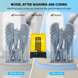 Comgrow Wash and Cure Station with Large Wash Size 6.9x4.9x6.5in and Cure Size 7.1x7.9in, Washing and Curing Station for ELEGOO Mars Series ANYCUBIC Photon Series LCD/SLA/DLP Resin 3D Printer Models Comgrow