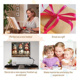 Christmas Paint by Numbers Kit for Adults- Snowman Adult Paint by Number Kits on Canvas Arts Crafts for Adults(16 x 20 Inch) Clendo