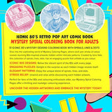 I Don't Know What I'm Coloring!!!: 51 Retro Iconic 80s Pop Art Comic Book with Spirals, Lines & Dots Iona Vale