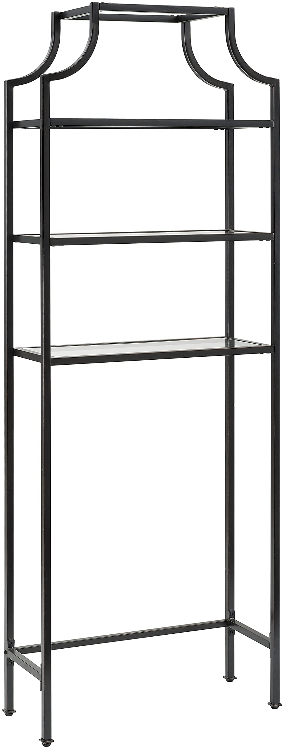 Crosley Furniture Aimee Over The Toilet Storage and Bathroom Organizer with Shelves, Oil Rubbed Bronze Crosley Furniture