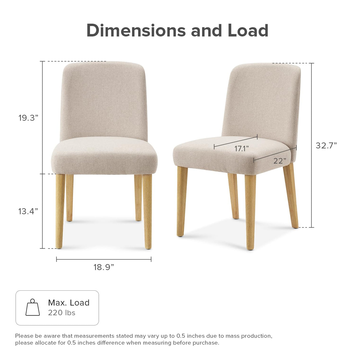 mopio Logan 9 Piece 8 Seater Upholstered Extendable Dining Table Set Beige Dining Chair Set of 6, Modern Farmhouse Solid Wood 7 Piece 104" for Dining Room Kitchen mopio