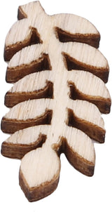 100 Pcs Unfinished Wooden Flower Wood Slice Leaf Pattern Wood Cutouts Wood Pieces Mini Wooden Handmade Crafts Decoration, Craft Supplies Sluswallow