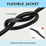EP 40 Ft Outdoor Extension Cord - 12/3 SJTW Heavy Duty Black Extension Cable with 3 Prong Grounded Plug - Power Cord for Lawn, Garden, Appliances EP
