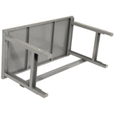 Global Industrial Adjustable Height Workbench C-Channel Leg, 48" W x 36" D, 1-3/4" Steel Square Edge, Gray Global Industrial
