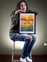 Beaudio Love Words Series Diamond Painting Kits for Adults- You and Me with Heart and The Touch of Two Fingertips - DIY Round Full Drill 5D Diamond Art for Home Wall Decor (11.8x15.7inch) Beaudio