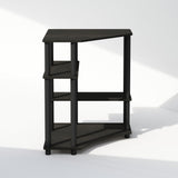 Furinno Turn-N-Tube Storage Shelves, 4-Tier Corner Shelf, Display Rack, Corner Bookshelf, for Organization and Storage, Living Room, Home Office, Espresso Furinno