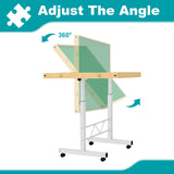 RAGOZONERY Jigsaw Puzzle Table 1500 Pieces,Adjustable Height&Up Puzzle Board with Cover and 4 Drawers,34×26in Puzzle Tables for Adults,Puzzle Board with Cover with Legs for Puzzle Doer RAGOZONERY