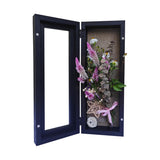 Shadow Box Frame 12.5" x 5" Solid Wood Display Case with Linen Background Deep Display Case for Wedding Bouquets, Medals, Knives, and Keepsakes YIYUESHIJIU