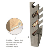 Rush Creek Creations, Patriotic Gun Rack for Wall, Storage for 4 Guns, Rifles or Shotguns, American Flag Gun Rack Display, Wall Mount, Additional Storage for Gun Accessories Rush Creek Creations