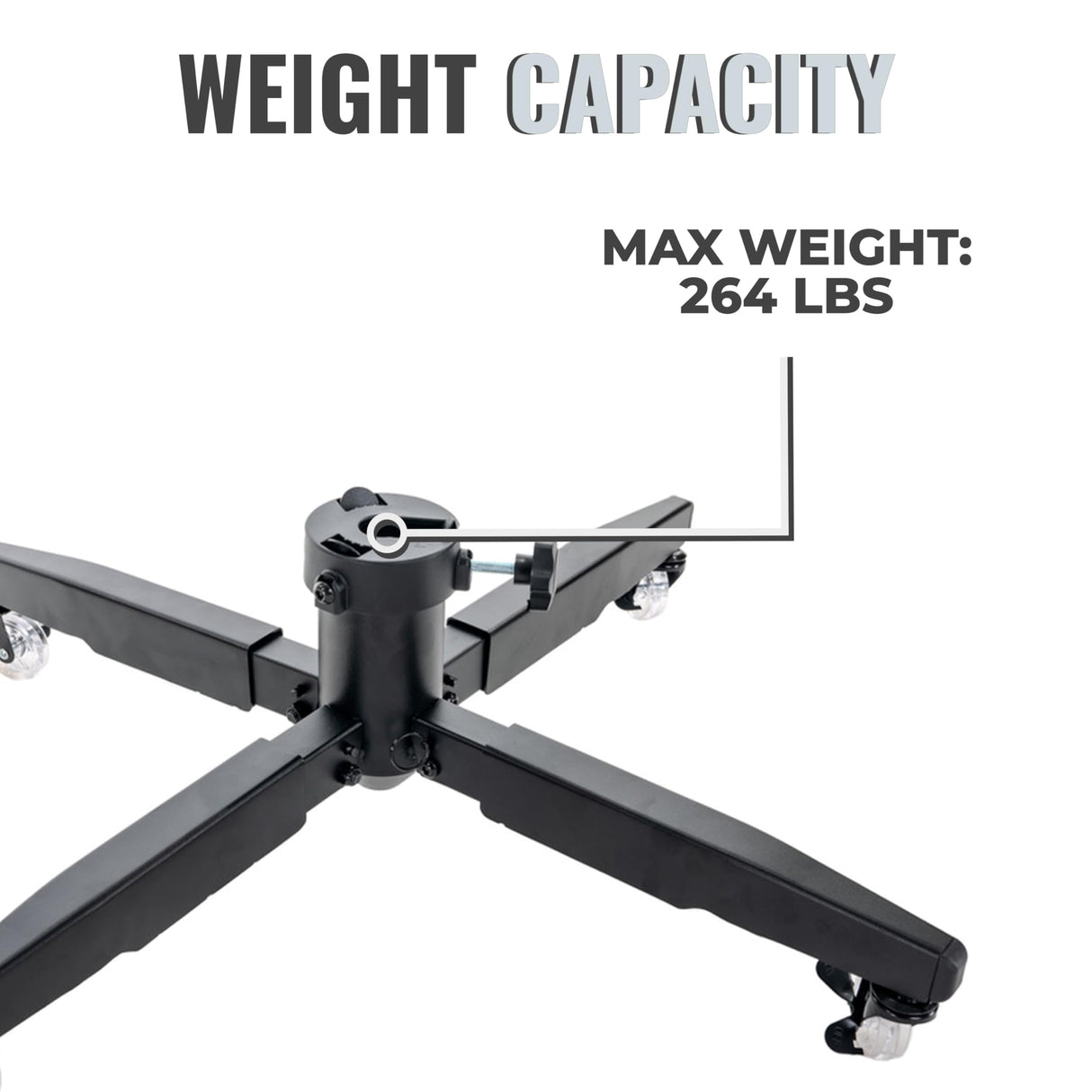 612 Vermont Universal Metal Rolling Artificial Christmas Tree Stand for Trees up to 12 Foot Tall, Locking Caster Wheels, TK-30019-CC-VT 612 Vermont