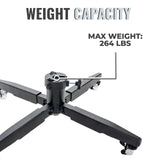 612 Vermont Universal Metal Rolling Artificial Christmas Tree Stand for Trees up to 12 Foot Tall, Locking Caster Wheels, TK-30019-CC-VT 612 Vermont