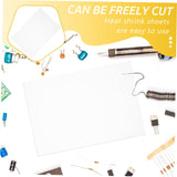 PRETYZOOM 10pcs Sheets Shrink Film Shrinking Craft Making Key Maker Art Jewelry for Shrinkable Wrapping Heat Shrink Heat Shrink Material Heat Shrink Materials Bops Transparent PRETYZOOM