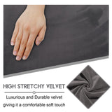 ULTICOR Velvet 8-Pieces Recliner Sofa Covers Stretch Reclining Couch Covers for 3 Cushion Reclining Sofa Slipcovers Furniture Covers Thick Soft Washable (3 Seater Recliner Cover, Dark Gray) ULTICOR