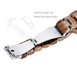 BEWELL Men/Womens Wooden Watch,Natural Handmade Minimalist Adjustable Wood Quartz Wristwatch BEWELL