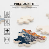 Wooden Jigsaw Puzzles 1000 Piece Basketball Fire Intellective Game for Teens Modern Stylish Home Decoration Futterya