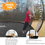 JUMPZYLLA Trampoline Outdoor 8FT 10FT 12FT 14FT 15FT 16FT with Enclosure and Ladder, ASTM Approved Recreational Trampolines for Kids and Adults, Anti-Rust Coated Frame JUMPZYLLA