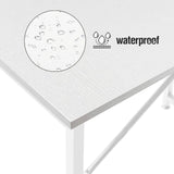 Lufeiya 47 inch White Office Computer Desk - Modern Simple Student Study Table for Home Office Bedroom Writing Desk Lufeiya