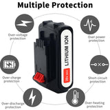 orstaimer LBXR20 2Packs 20V Lithium Ion Battery Replace Battery for Black and Decker 20 Volt Max Battery LB20 LBX20 LBX4020Cordless Power Tools (4.0Ah) orstaimer