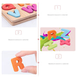 Wooden Puzzles for Toddlers, 3pack Alphabet Shape Puzzles for Kids 3 Wooden Montessori Toddler Puzzles Wooden Alphabet Number Shape Puzzles for Kids 3 Years Old Boys & Girls Winbar