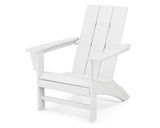 POLYWOOD AD420WH Modern Adirondack Chair, White, Durable High Density Polyethylene Construction, Easy Assembly, Waterproof, Comfortable Contoured Seat Polywood