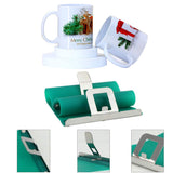 E-Found 3pcs 15OZ Sublimation Silicone Mug Wraps 3D Sublimation Silicone Mug Clamp Mug Wraps for Sublimation in Oven Fixture 3D Rubber 15OZ Mug Clamps for Printing Mugs Sublimation Transfer Machine E-Found