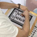 Luckies Screen Printing Kit - Craft Supplies for Adults - Screen Printing Machine - Art Supplies - Starter Kit with Guide - Make Your Own Tshirt Stencil & Print Ink - DIY T Shirt - Reusable Vinyl Luckies of London Ltd