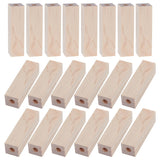 OLYCRAFT 20Pcs Pre-Drilled Short Pen Blanks with 7mm Hole Wood Drilled Short Pen Blanks Rectangle Pre-Drilled Wood Pen Blanks Wood Turners Pen Blanks for Turning-Pen Blanks 2.5x0.7x0.7 Inch OLYCRAFT