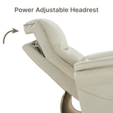 KISLOT Power Recliner Chair with Adjustable Headrest and Footrest, Leather Reclining Chair with USB/Type-C Charging, Modern Electric Recliner for Adults Living Room Bedroom KISLOT