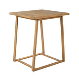 Merax 5 Pieces Acacia Wood Outdoor Patio Bar Set with Modern Boho Bar Height Chair Bar Table, 4 Bar Chairs with Soft Seat Cushions, Rattan Dining Bar Set for Garden, Backyard, Poolside and Balcony Merax