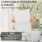 White Cardstock 8.5 x 11"Inch, 80lb Cardstock Paper, 30 Sheets Card Stock Paper 8.5 x 11 White, Heavy Thick Cardstocks Printer Papers for Invitations, Menus, Weddings, DIY Cards, Scrapbooking. Manilaus