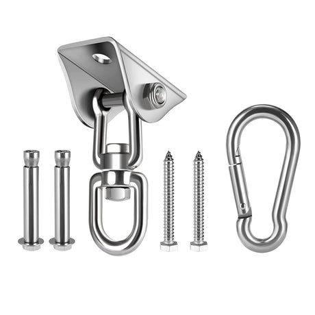 HOMPER Hammock Hanging Kit, 1000 lb Capacity Heavy Duty 360° Rotate Swing Hooks for Chair, Yoga, Outdoor Patio Porch HOMPER