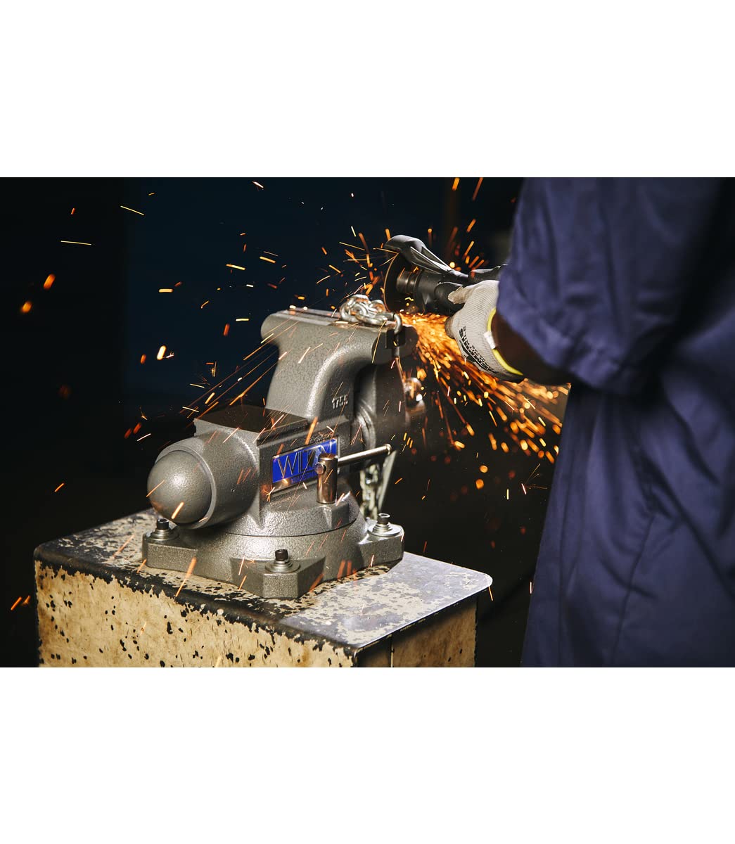 Wilton Tradesman Bench Vise, 8" Jaw Width, 6-3/4" Max Jaw Opening, 4-3/4" Throat (Model 1780A) Wilton