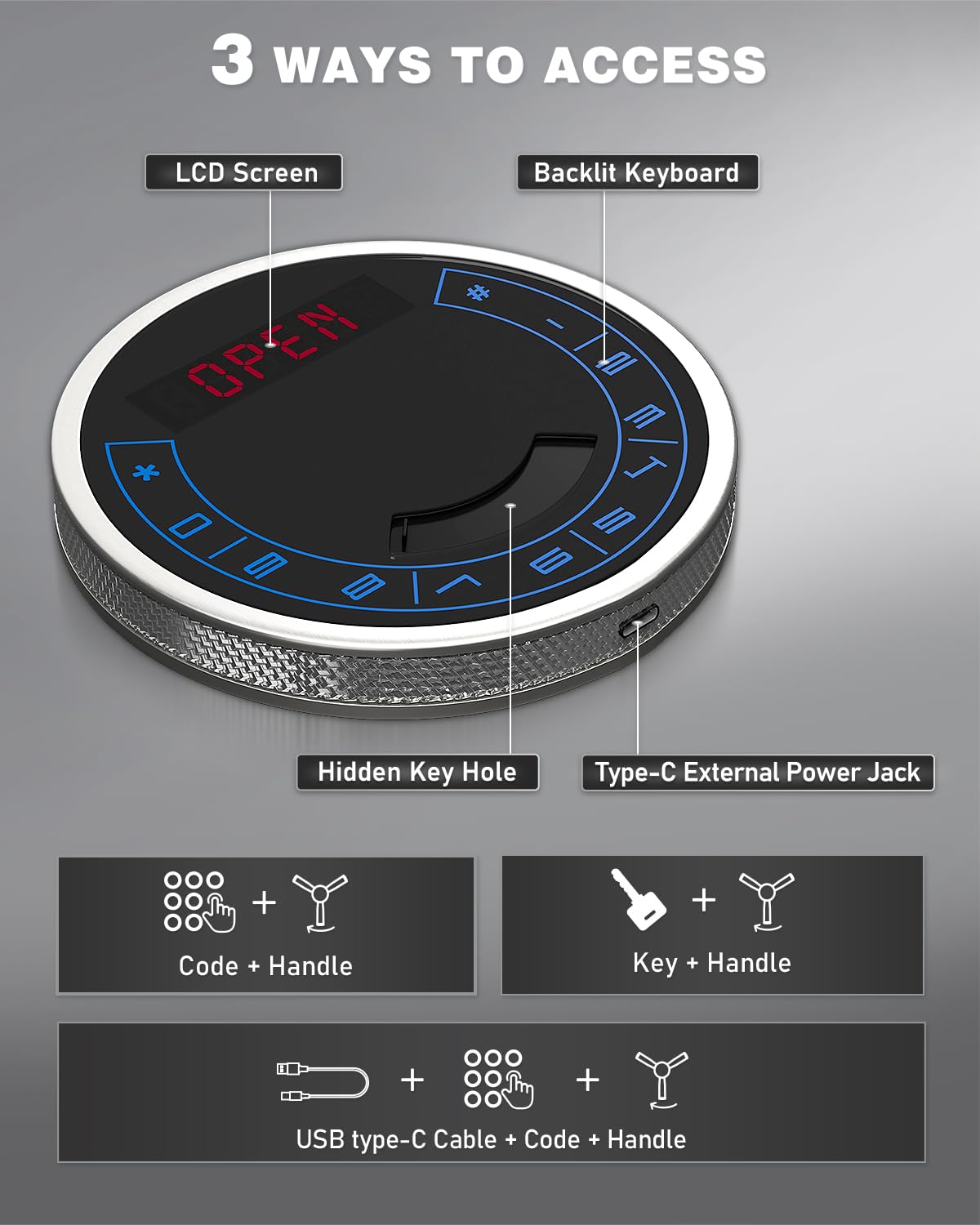 Luzfuego 20-25 Large Gun Safe, 52" Gun Safe for Rifles and Pistols with Mute Function & Dual Alarm, Unassembled Gun Cabinet for Home and Shotguns with LCD Keypad & Gun Rack Luzfuego