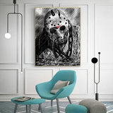 Generic DIYPAINTING 5D Diamond Art Painting by Number Kits Horror Movie Halloween 16X20 Painting Cross Stitch Full Drill Crystal Rhinestone Embroidery Pictures Arts Craft for Home Wall Decor Gift WoodArtSupply