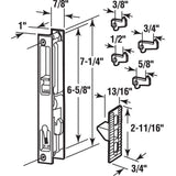 Prime-Line C 1148 Chrome Diecast Sliding Door Handle Set with Wood Pull, fits Acorn Doors (Single Pack) PRIME-LINE