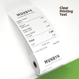 MUNBYN Thermal Paper 3 1/8 x 230ft, 10 Rolls Receipt Paper Work for Star Micronics TSP100 TSP143 Epson 80mm Receipt Printer Square POS Register, 80mm Thermal Receipt Paper, BPA Free, Plus Version MUNBYN